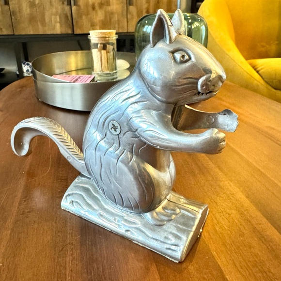 Vintage Other - Silver Squirrel Nutcracker